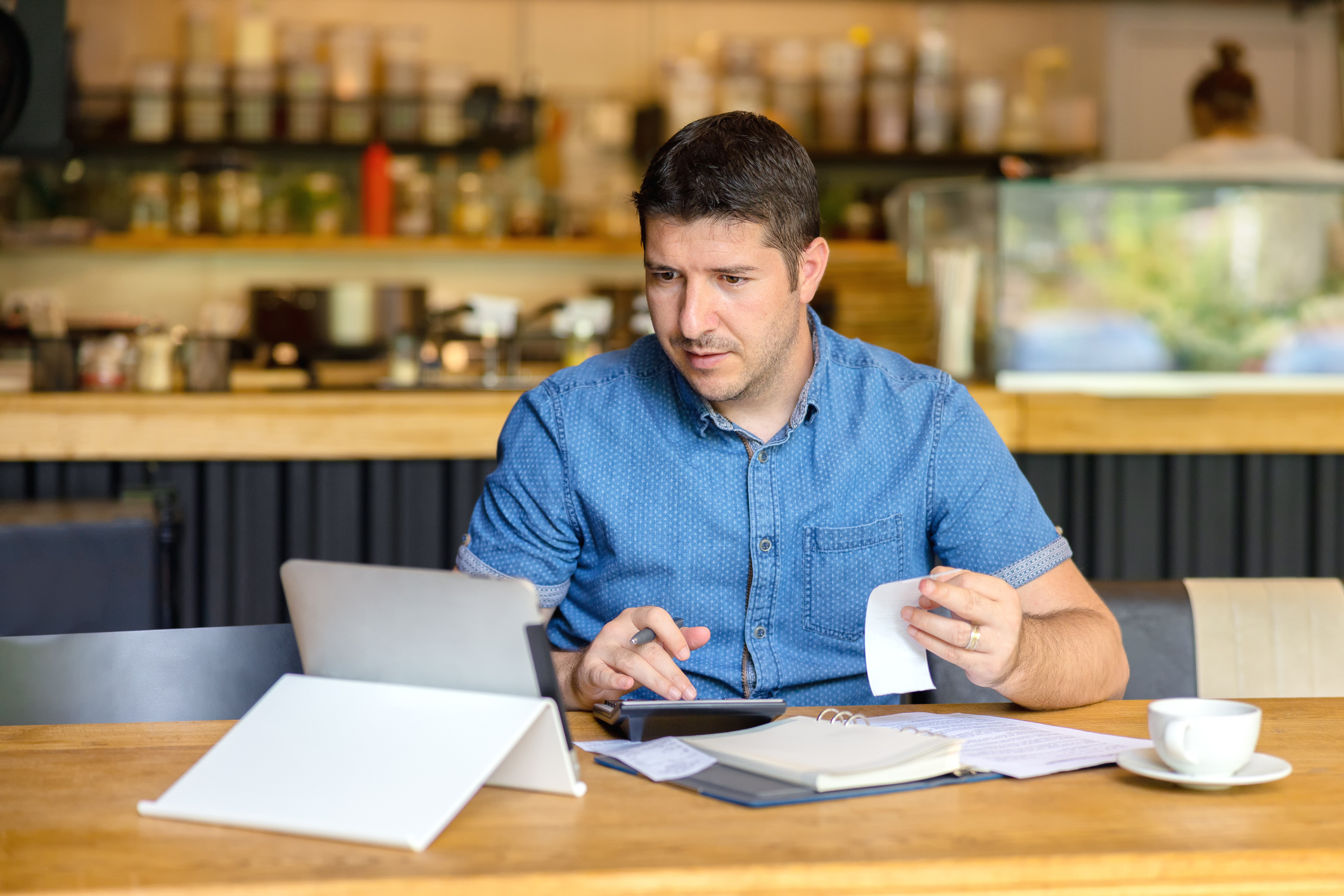 Man working at desk