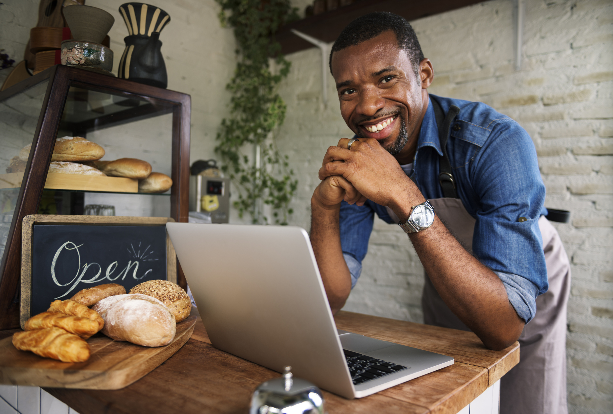 Man working in bakery